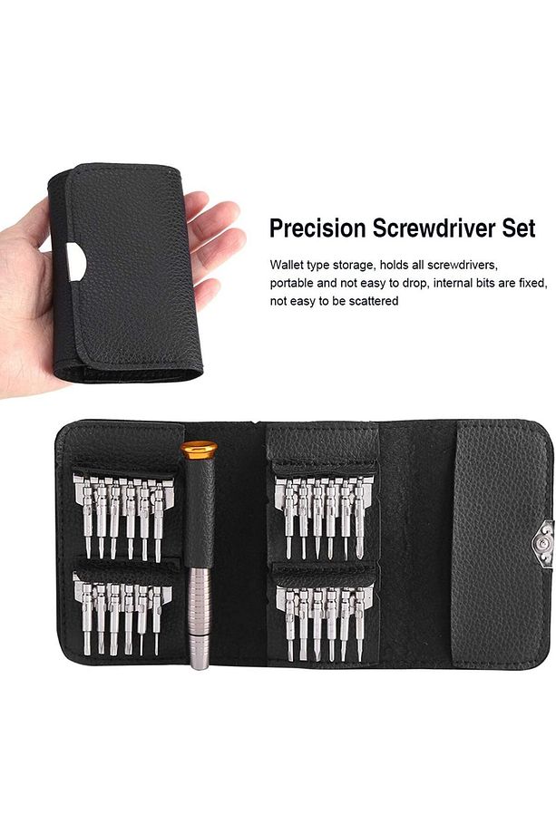 Mini Hassas Tornavida Seti Cep Telefonu notebook saat saatçi Torx Altıgen Yıldız Saatci tamir seti - 3