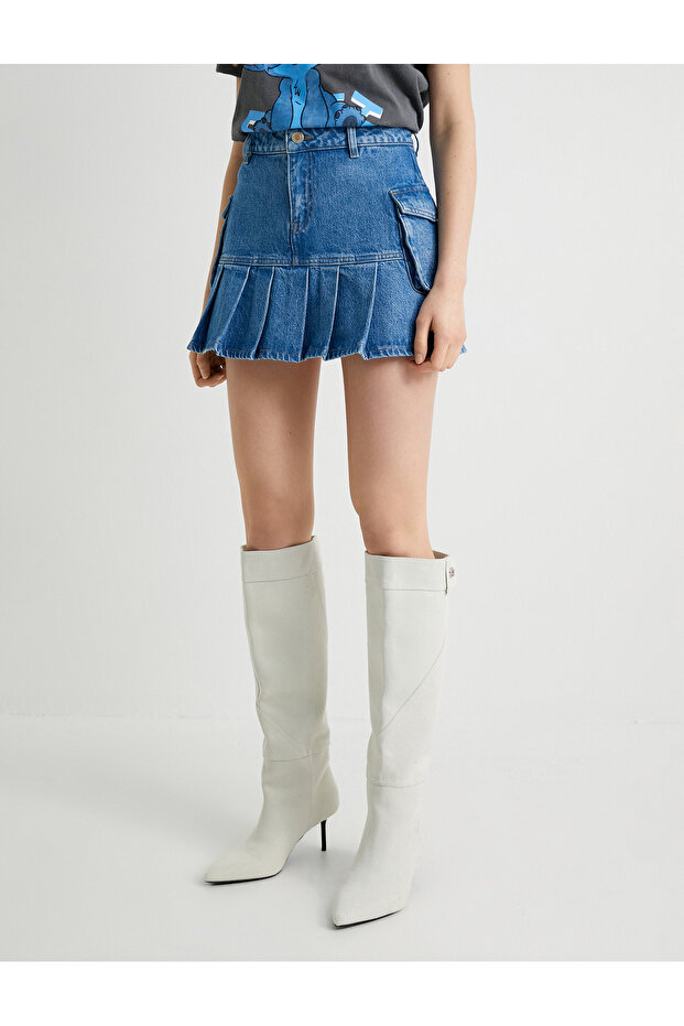 Damenrock 4sal70038md Medium Indigo - 4