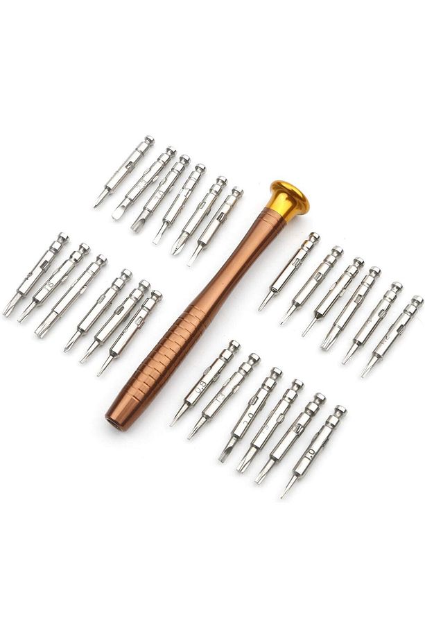 Mini Hassas Tornavida Seti Cep Telefonu notebook saat saatçi Torx Altıgen Yıldız Saatci tamir seti - 9
