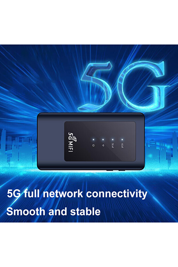 5G MiFi Mobile Modem WiFi5 Dual Band 5Ghz Hotspot with SIM Card Slot 4400mAh Portable Wireless In... - 4