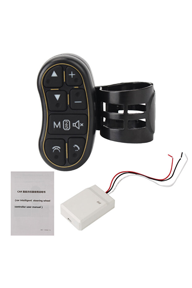 Car Steering Wheel Controller Steering Control Button Car Navigation DVD Wireless Remote Control ... - 3