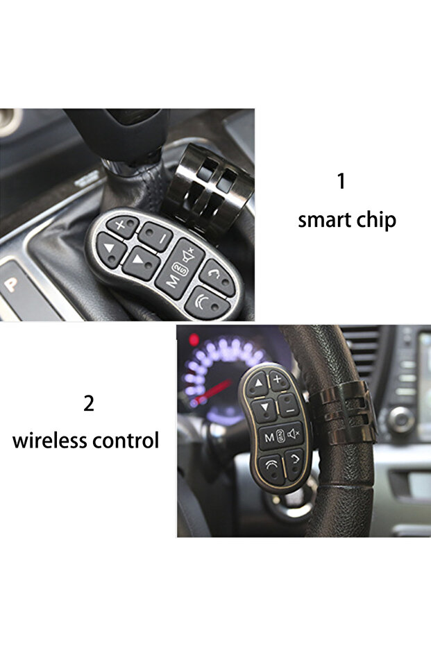 Car Steering Wheel Controller Steering Control Button Car Navigation DVD Wireless Remote Control ... - 7
