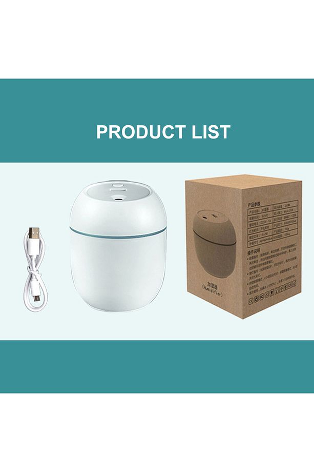 USB Portable Air Humidifier 250ML Essential Oil Diffuser 2 Modes Auto Off with LED Light for Home... - 7