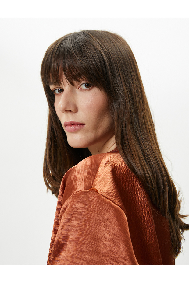 Bomber Jacket Zippered Jacquard Viscose Pocket