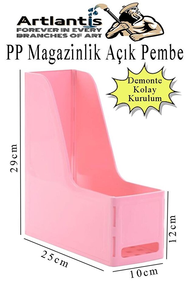 Disassembled Plastic Magazine Holder 1 Piece Plastic Box Folder Magazine Holder A4 File and Desk Organizer Classroom