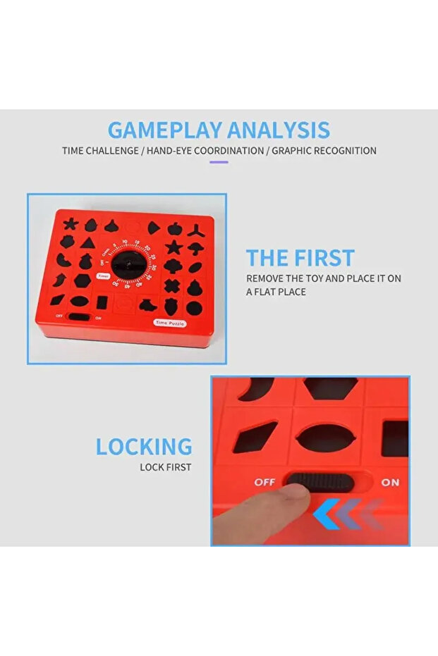 Time Shape Matching Children Toys Funny Pop Up Timer Board Sorting Board Games parent-child inter... - 6