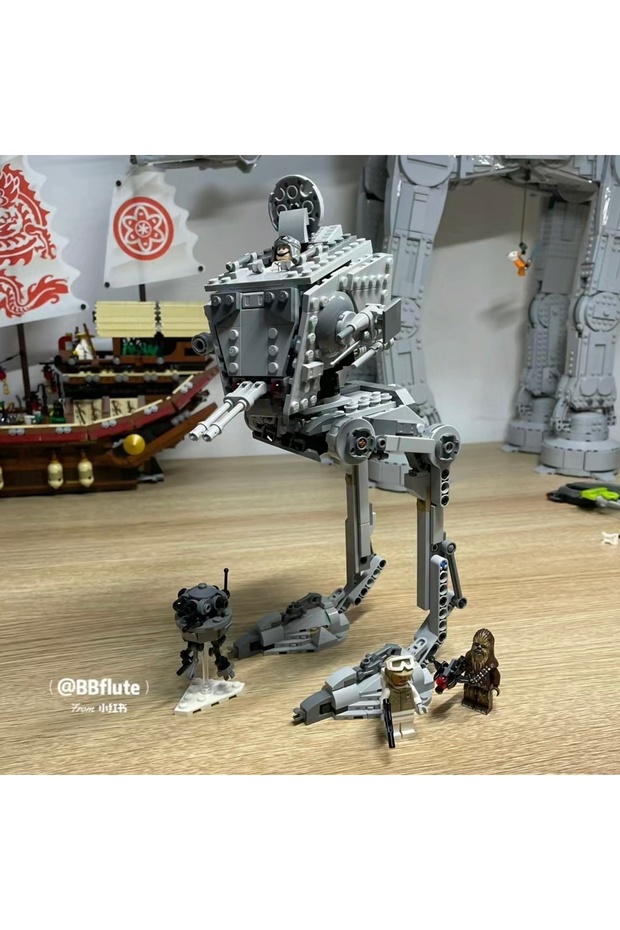 MINISO 75322 Interstellar Wars First Order ATST Walker Building Block Model Parts Bricks Brain Ga... - 3