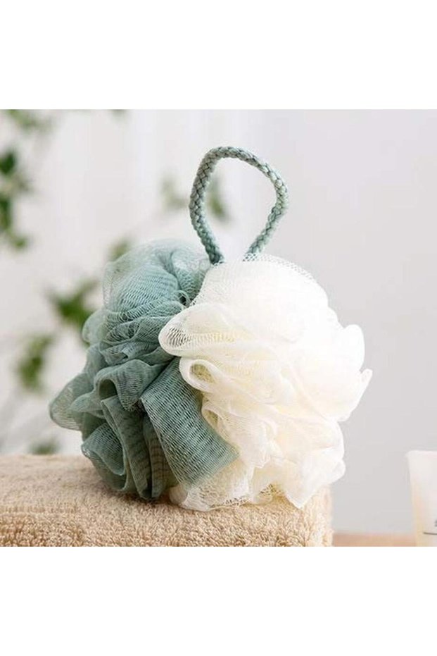 Bath Loofah with Dual Colors and Elegant Design, Soft Loofah for Gentle Exfoliation and Deep Cleaning