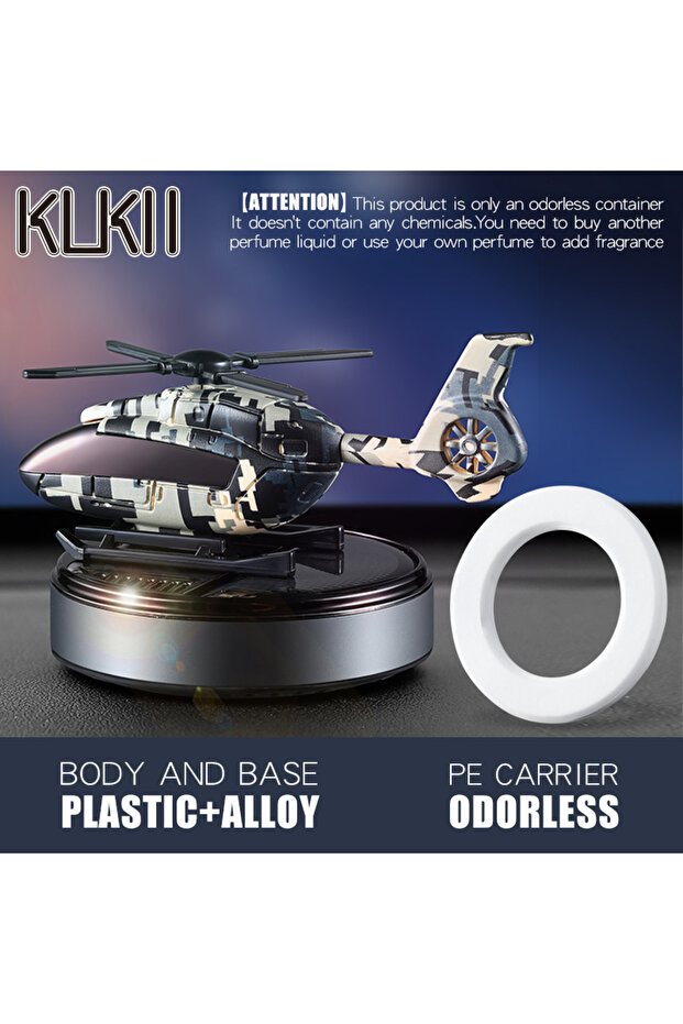 Black Camo Odorless DIY Perfume Odorless solar powered energy car accessories helicopter ornaments a