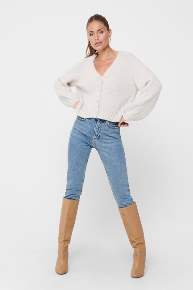 Kadın Kısa Örme Hırka - 6