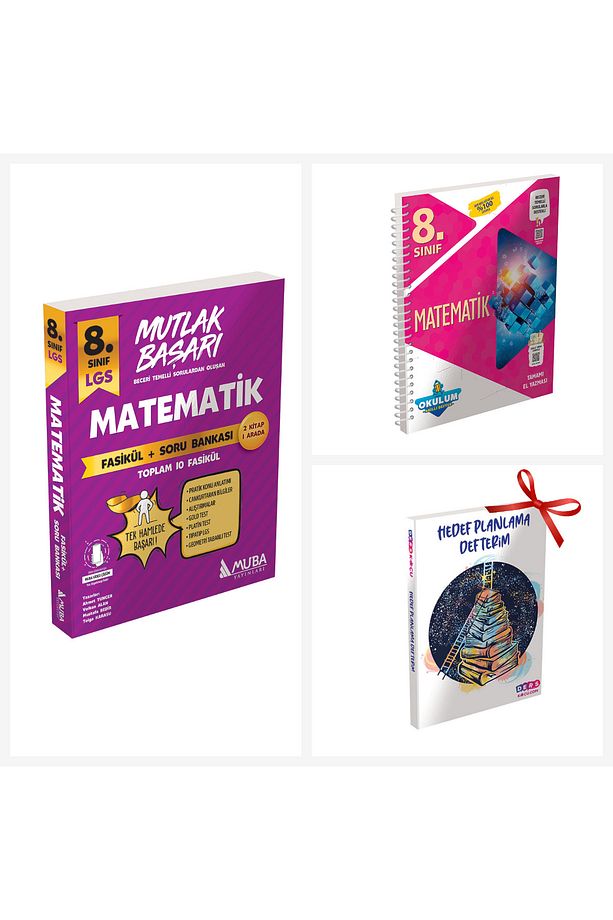 8.Sınıf MB Matematik Fasiküller. ve Matematik Okulum Defteri Konu Anlatımı Set. Hedef Planlama Defte - 1
