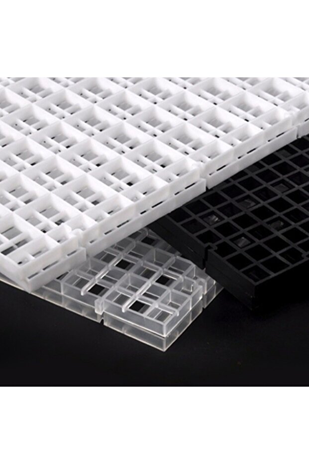 Fish tank bottom filter grate plastic bottom filter plate mesh partition black white grille plat... - 5