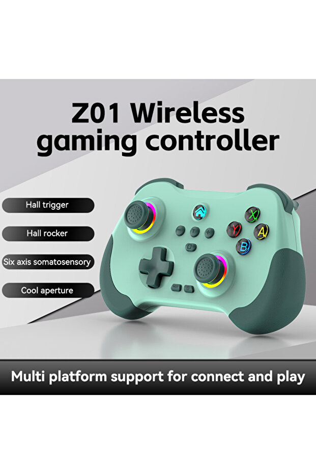 Z01 Wireless Game Controller Bluetooth 6-Axis Motion Sensor Support Turbo Programmable Hall Joyst... - 1