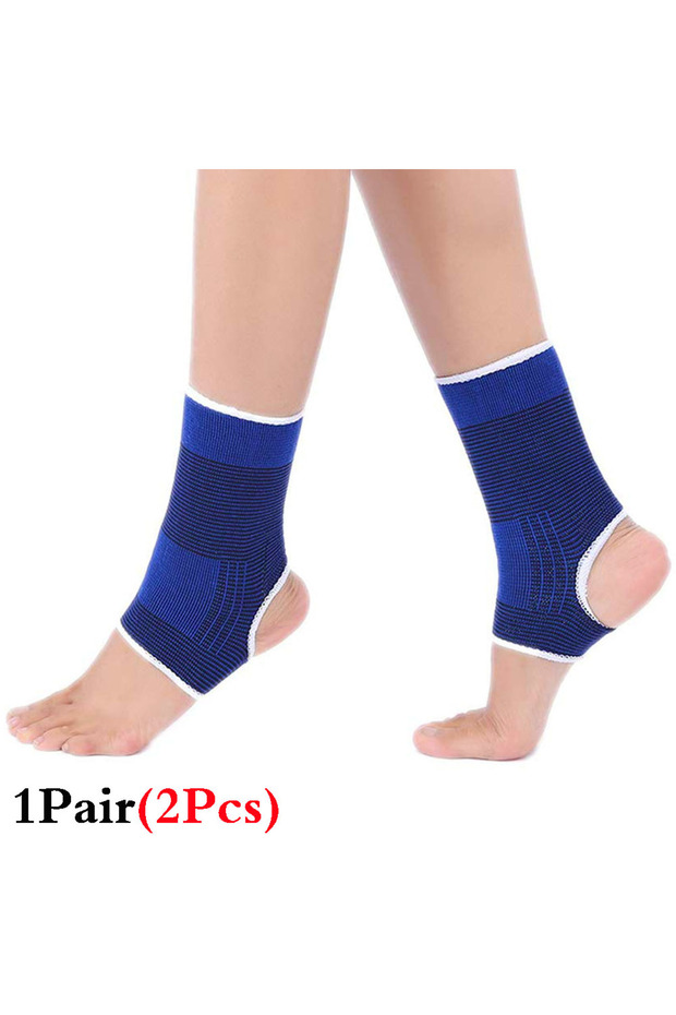 1Pair-blue 1 Pair Super Soft Ankle Support Protection Gym Running Protection Foot Bandage Elastic An