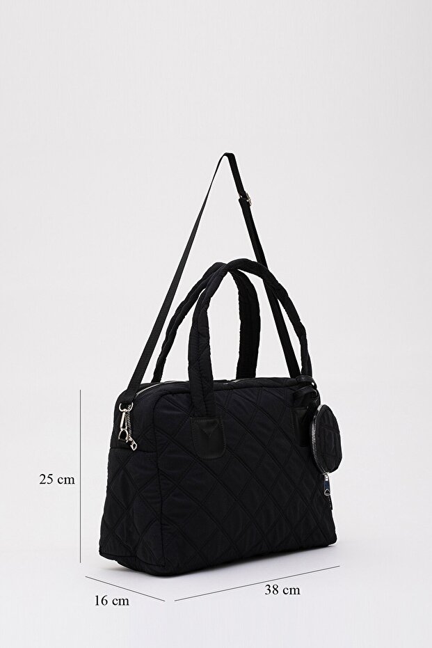 Women's Shoulder and Sports Bag - Quilted Pattern