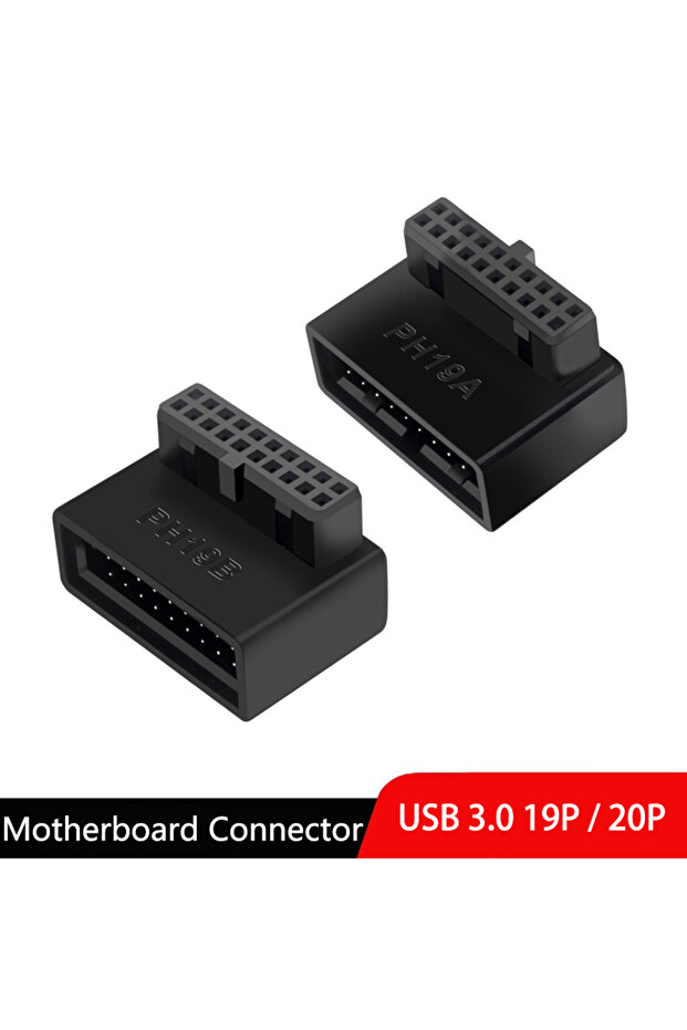 Computer Motherboard Header Adapter USB 3.0 19P 20P 90 Degree Plug-in Converter PC Mainboard Conn... - 8