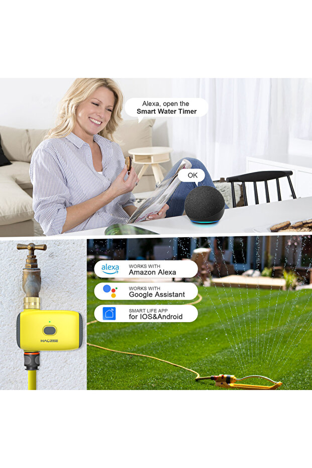 Tuya Smart Zigbee Watering Timer Sprinkler Drip Irrigation System Controller Brass Inlet Support ... - 6