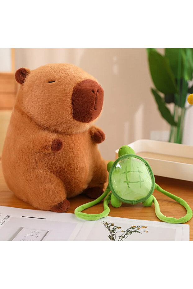 دمية كابيبارا القطيفة اللطيفة من أنمي كابيبارا الرقيقة، دمية قطيفة كاواي، هدية عيد ميلاد سعيدة للأطفال - 1