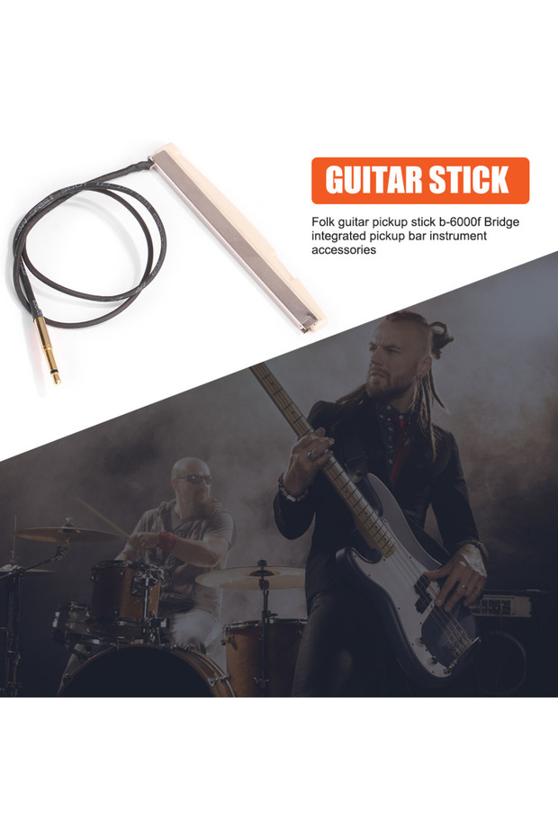 Acoustic Guitar Piezo Pickup Sticks Under Bridge Saddle Integrated Guitar Pick-Up Bars Profession...