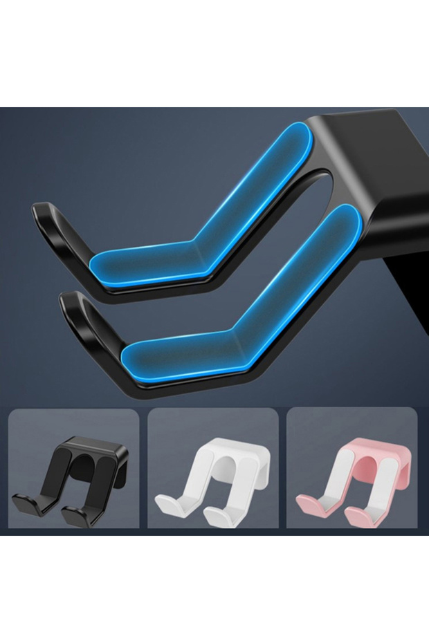 Wall Mounting Hanging Bracket Game Handle Controller Headset Hook Hanger Universal Storage Shelf ... - 3