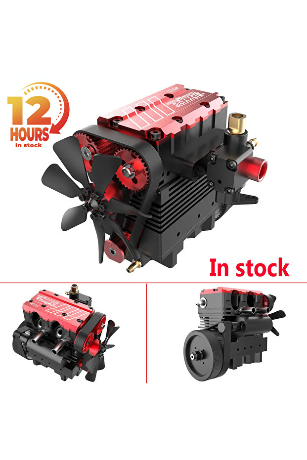 TOYAN FS-L200AC Engine Model 7cc Inline 2 Cylinders 4 Stroke Air Cooled Nitro Engine Model Kit - ... - 2