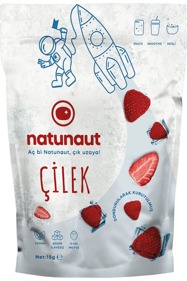 Kuru Çilek Meyve Cipsi - Dondurularak Kurutulmuş Freeze Dried Çilek - 2