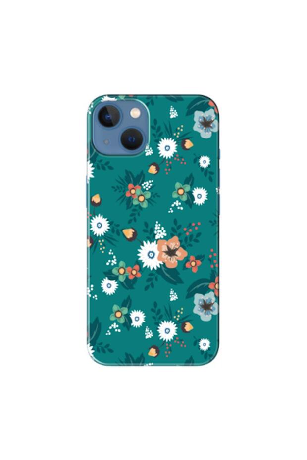 Apple iPhone 13 Compatible Case Spring Flowers 2 Silicone Case (Printed)