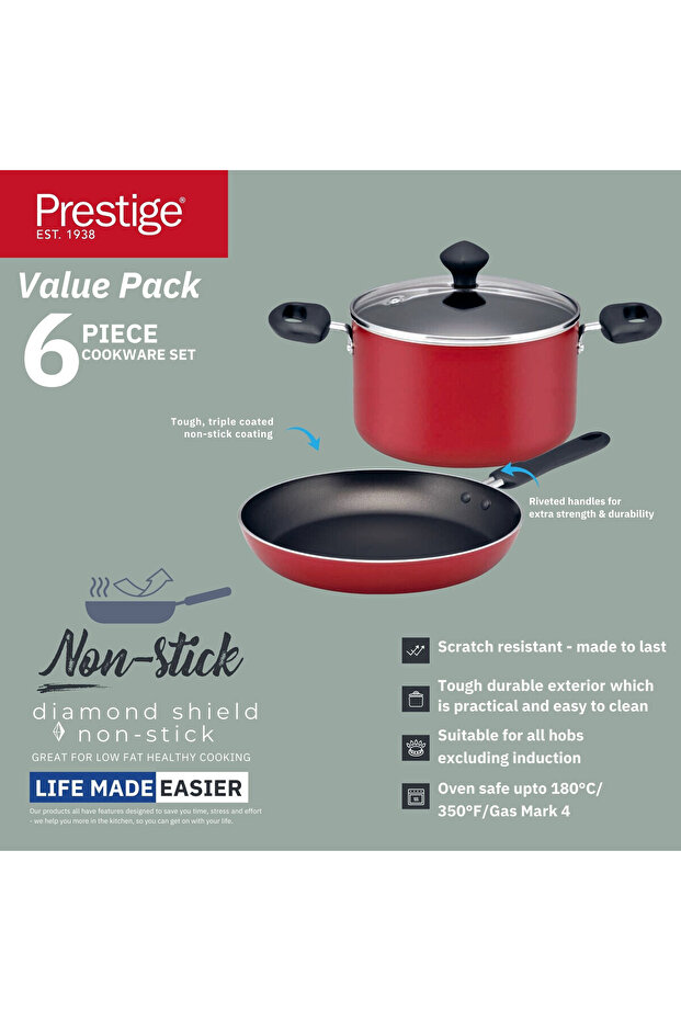Essentials  Non-Stick Cookware Set  6-Piece - PR22453 - 4