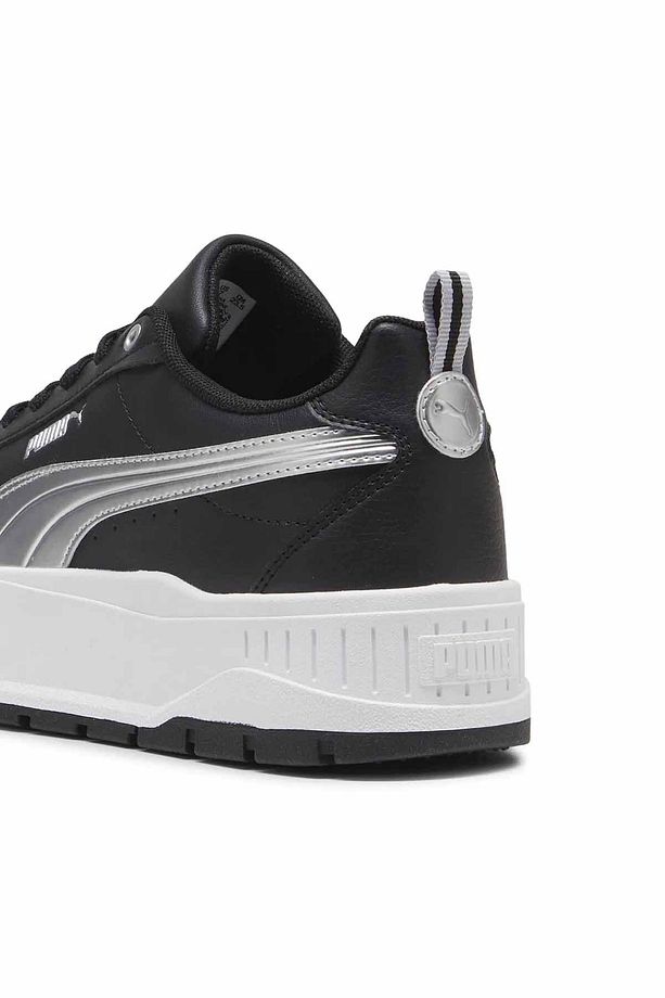 Kadın Platform Taban Siyah Sneaker - 4