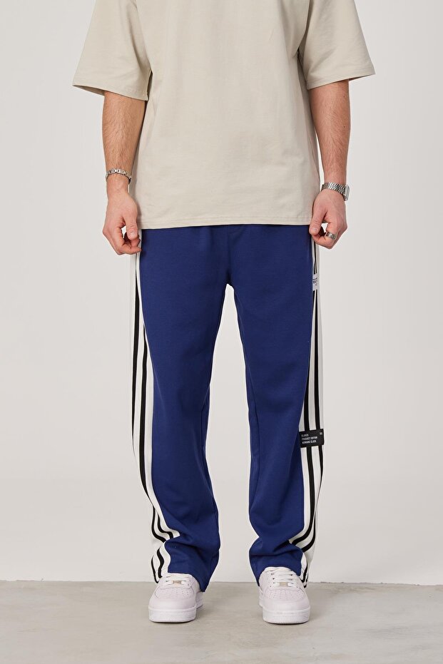 بنطلون رياضي أزرق مع ملصق إديشن - 2