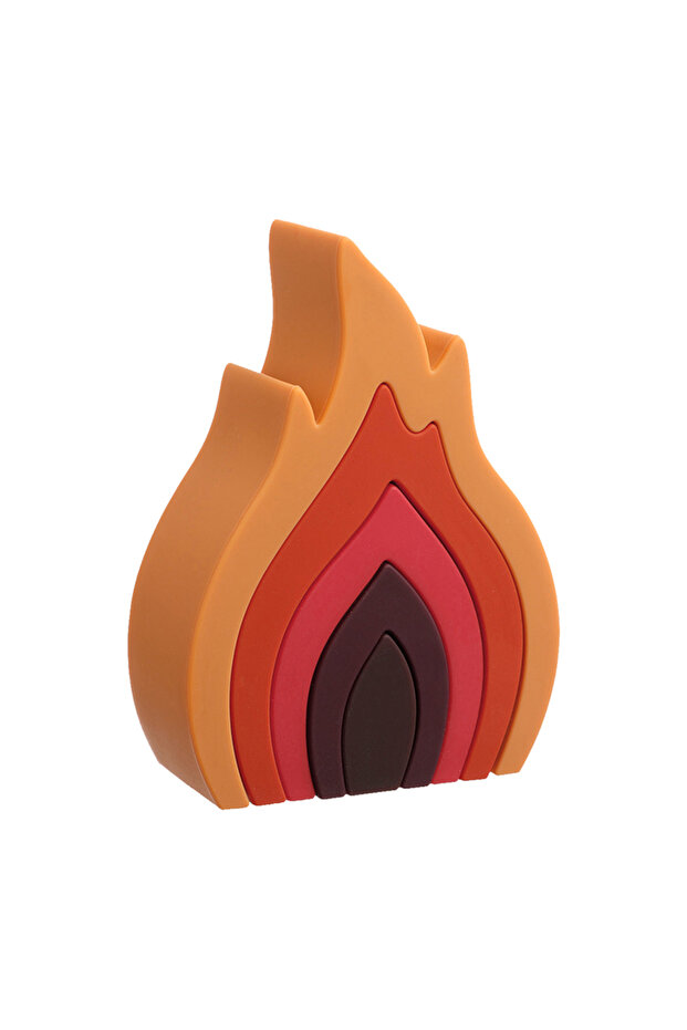 1Set Soft Building Blocks Silicone Stacking Blocks Baby Toy Round Shape Silicone Construction Toy... - 1