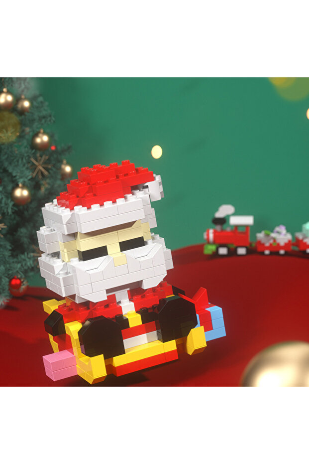 Christmas Mini Building Block Series Santa Claus Reindeer Christmas Eve Puzzle Assembling Bricks ... - 4