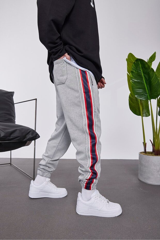 Nmrc Striped Gray Sweatpants - 3