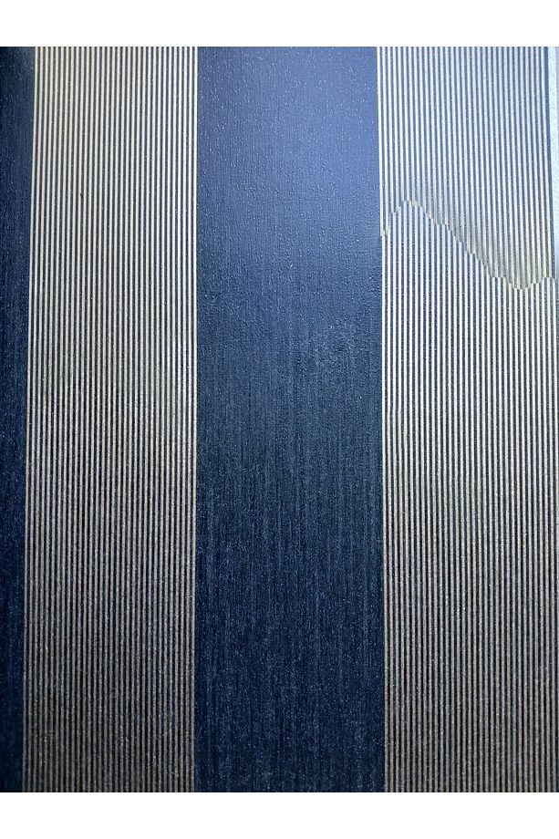 Gold Siyah Çizgili Hafif Simli Silinebilir Duvar Kağıdı 16m² - 3