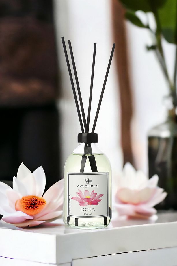 Lotus Çiçeği Çubuklu Oda Kokusu Esansiyel Uçucu Yağ 100ml - 4