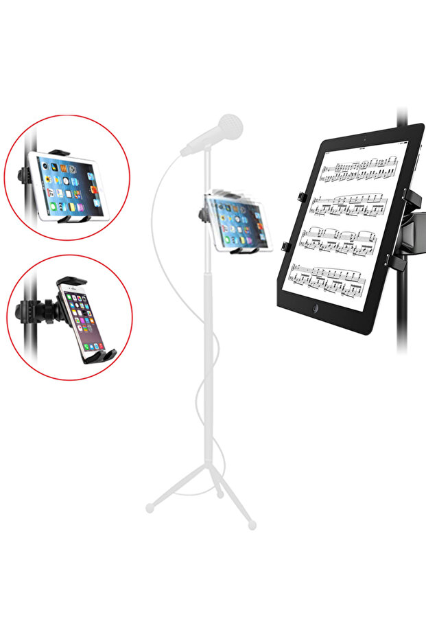 حامل YY2 للأجهزة اللوحية، حامل ميكروفون، حامل هاتف محمول بلاستيكي من ABC لأجهزة iPad و iPhone 4.5-1...