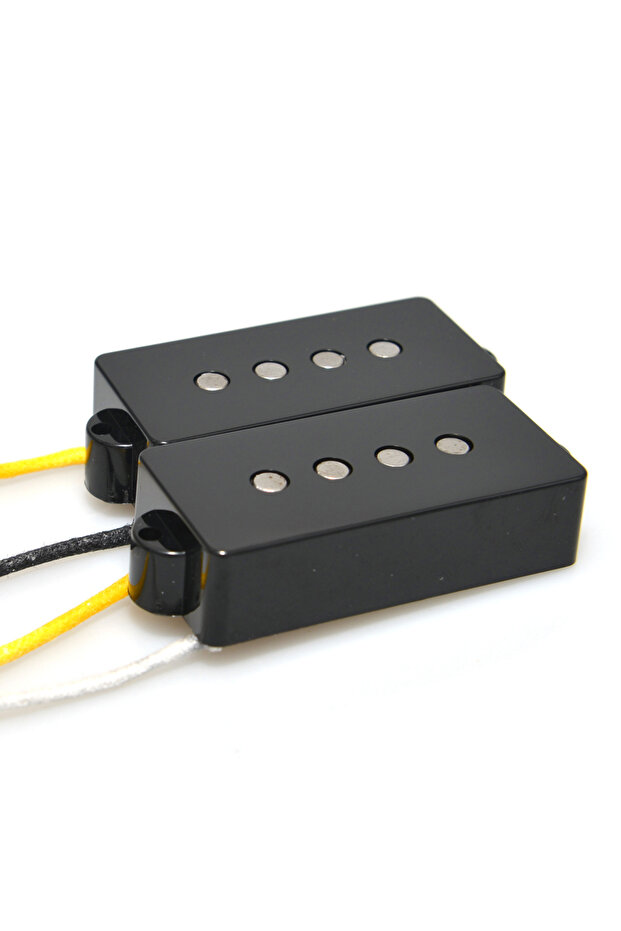 PB a set 4 Strings PB Eectric Bass Guitar Pickup Alnico 5 12K a Set Black for PB Bass Parts Replacem