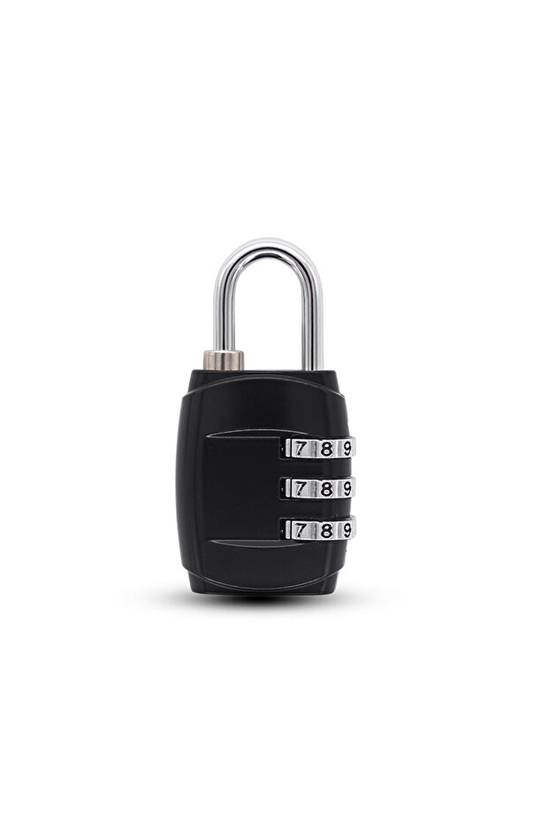 Black 3 Dial Digit Password Lock Combination Suitcase Luggage Metal Code Password Locks Padlock Trav