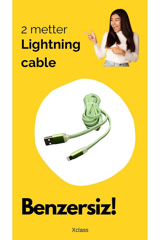 2 METRE LİGHTNİNG USB KABLO - 1