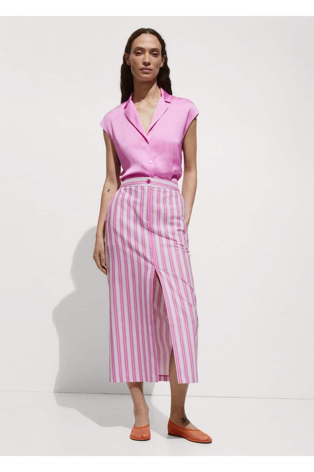 Saten dökümlü gömlek - 2