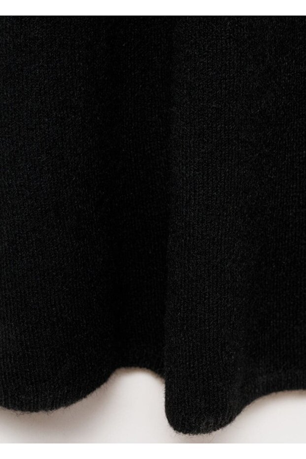 Sırtı açık triko elbise - 5