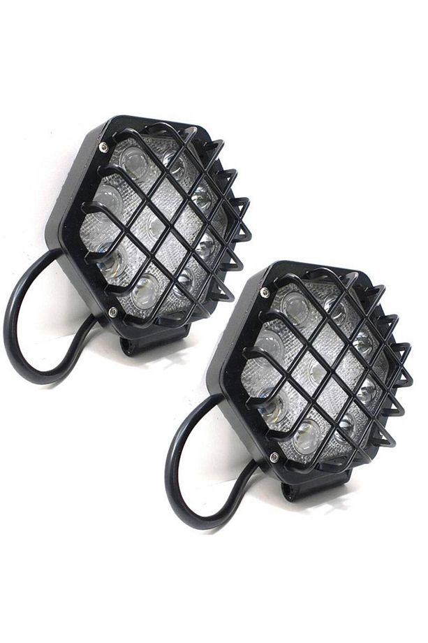 4 Adet 48w Altıgen Kafesli Siyah Kasa 16 Led Off Road Tekne Çalışma Lambası - 1