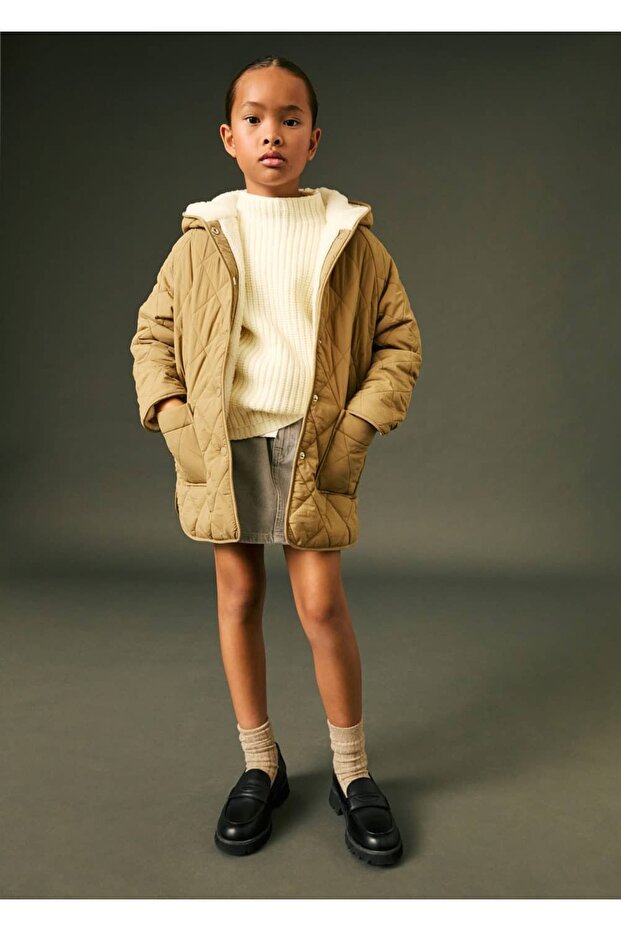 Kürk astarlı kapitone anorak - 5