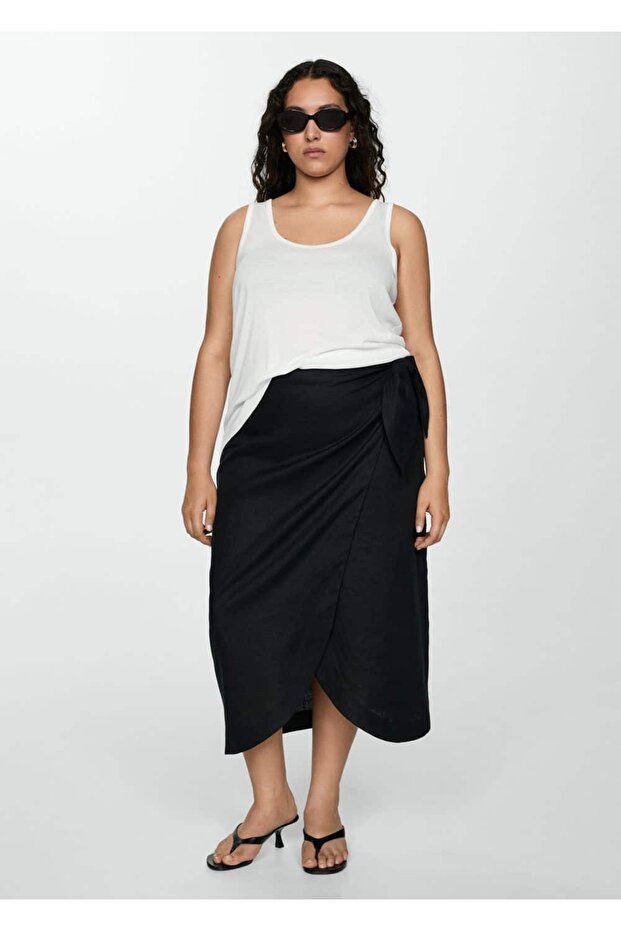 Askılı triko bluz - 7