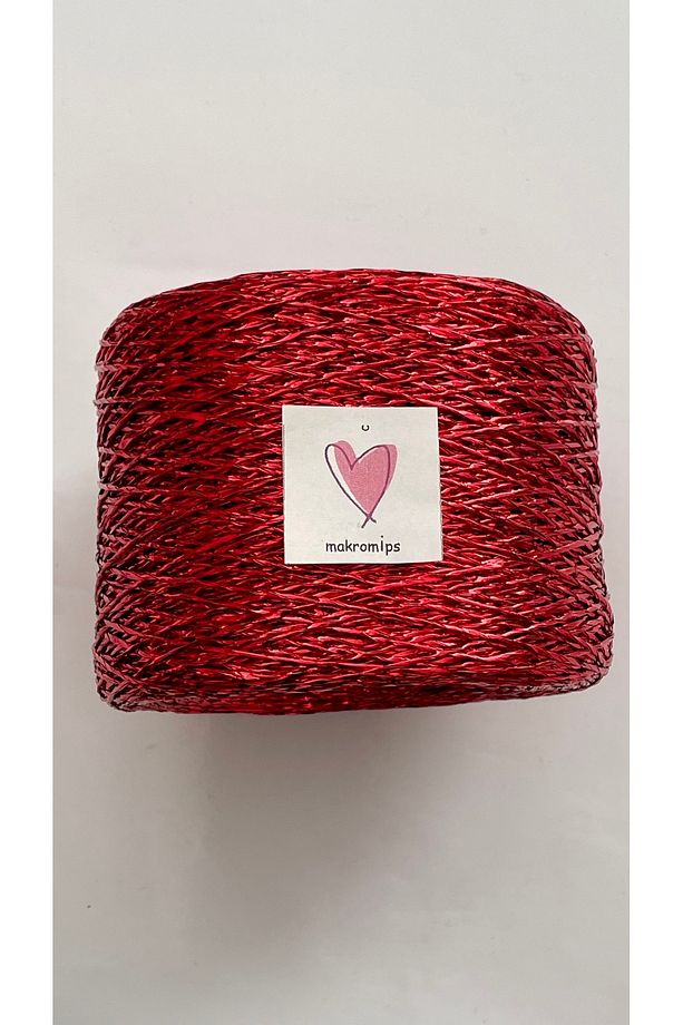 PREMIUM TWİSTED METALİK KAĞIT İP ( 250 gr/420m) POLYESTER PARLAK ÇANTA İPİ ÖRGÜ SÜSLEME PAKET İP - 2