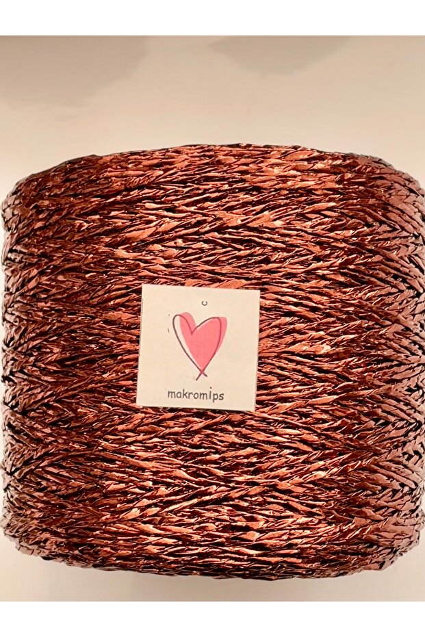 PREMIUM TWİSTED METALİK KAĞIT İP ( 250 gr/420m) POLYESTER PARLAK ÇANTA İPİ ÖRGÜ SÜSLEME PAKET İP - 2