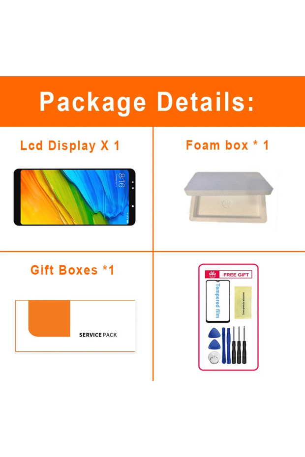 شاشة 5.7 بوصة MDG1 MDI1 LCD ممتازة لهاتف Xiaomi Redmi 5 LCD مجموعة محول رقمي شاشة تعمل باللمس استبدال... - 7