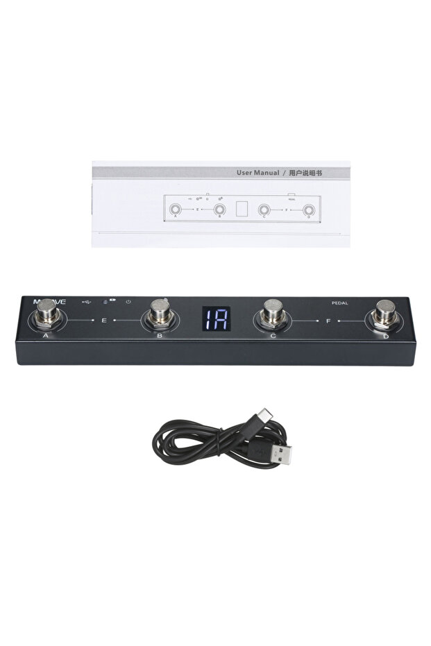 دواسة تحكم M-VAVE Chocolate MIDI Controller BT قابلة لإعادة الشحن بـ 4 أزرار دواسة تحكم MIDI AP - 1