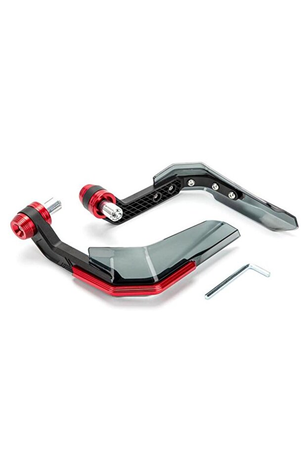 red Windproof Universal 7/8" Handlebar Protectors for Motorcycle Scooter Mountain E-Bike Brake Lever