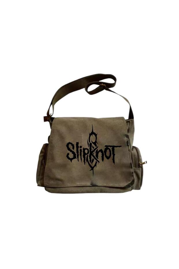 Slipknot baskılı Postacı  Çanta - 1